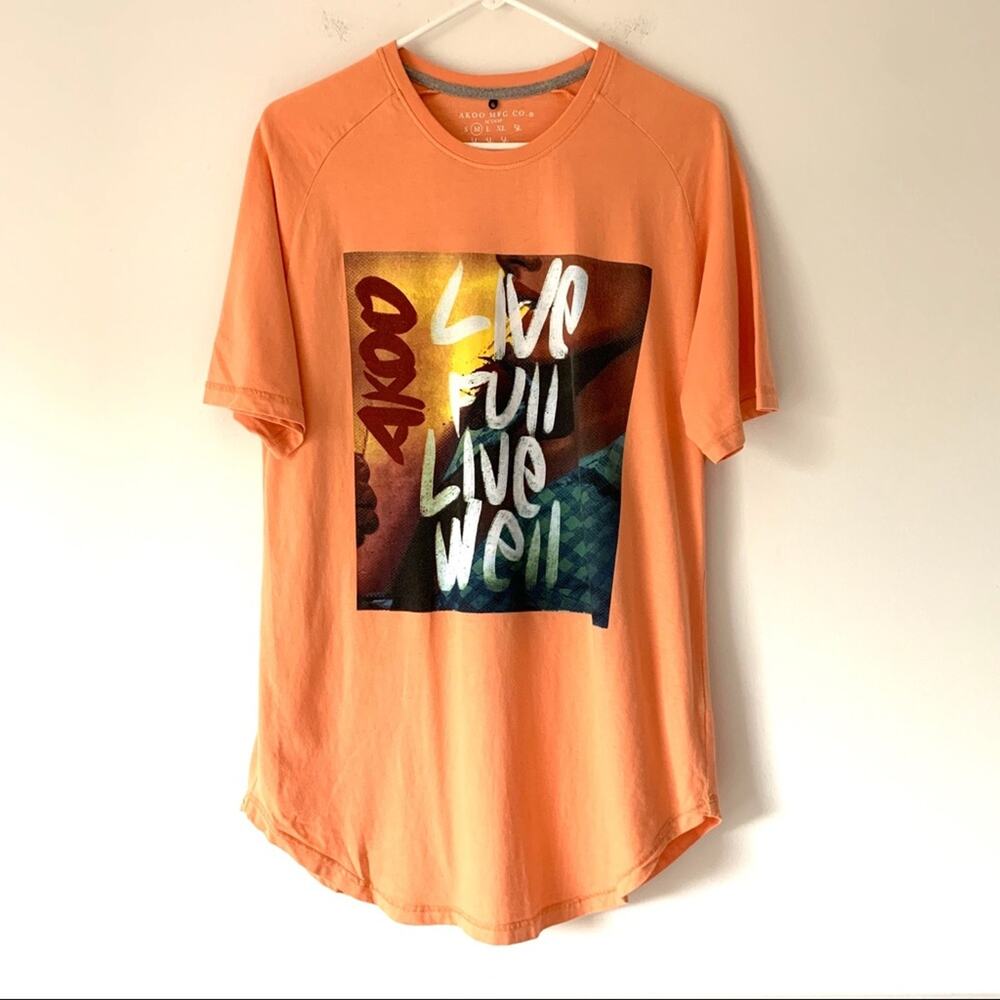 Akoo Orange Live Full Live Well T-shirt Medium